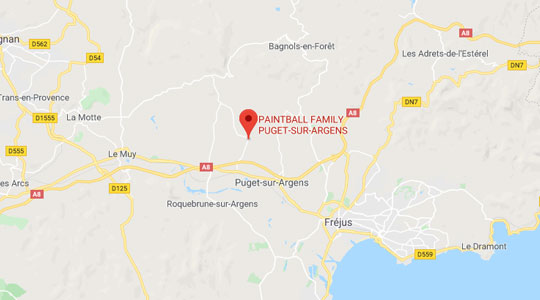 Plan google-map pour venir au centre de Puget/Argens