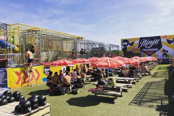 Vu du parcours de Ninja Trainnig dans le Var